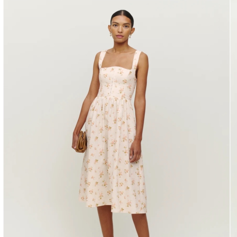 Reformation Tagliatelle Linen Dress